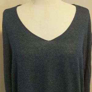 Blue sheer sweater by Nina Kendosa